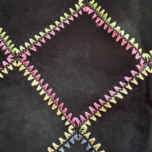 Metrostyle Vintage Leather/Suede Diamond Multicolor Pencil Skirtsz8 - Picture 10 of 16